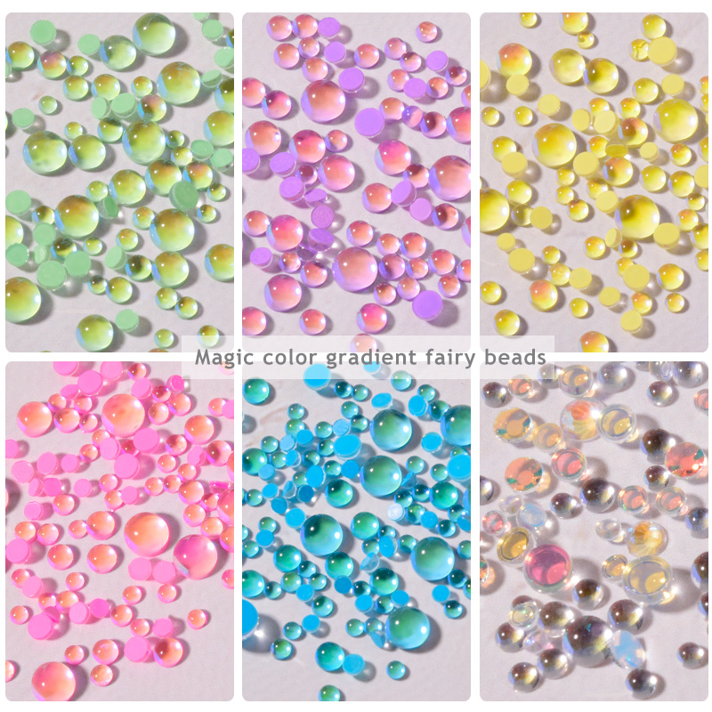 Candy Color Mermaid Round Clea - đánh giá và giá Crystal Bead Mix
