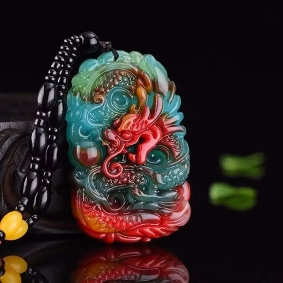 Real Jade Dragon Pendant Neckl - đánh giá và giá Jewelry Making Jewelry