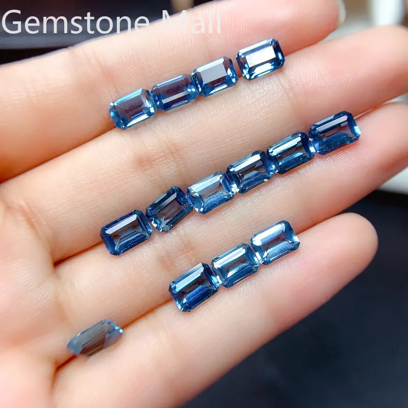 Emerald Cut Natural Topaz 4mm* - đánh giá và giá Jewelry Making London