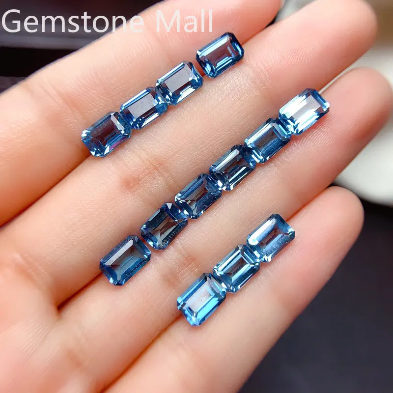 Emerald Cut Natural Topaz 4mm* - đánh giá và giá Jewelry Making London