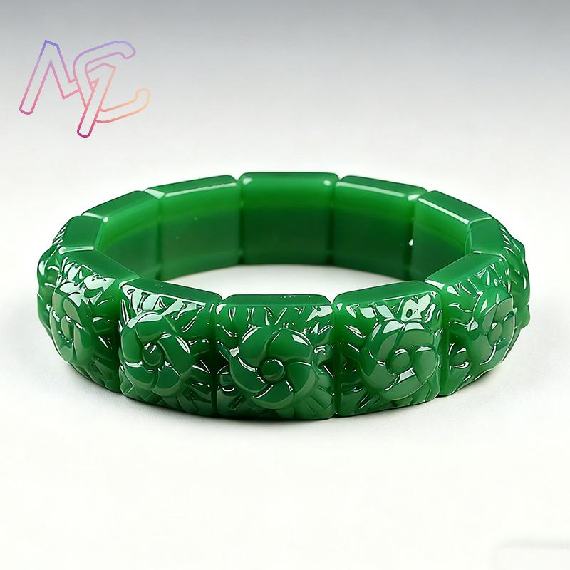 Real Jade Flower Bracelet Bang - đánh giá và giá Jewelry Making Jewelry