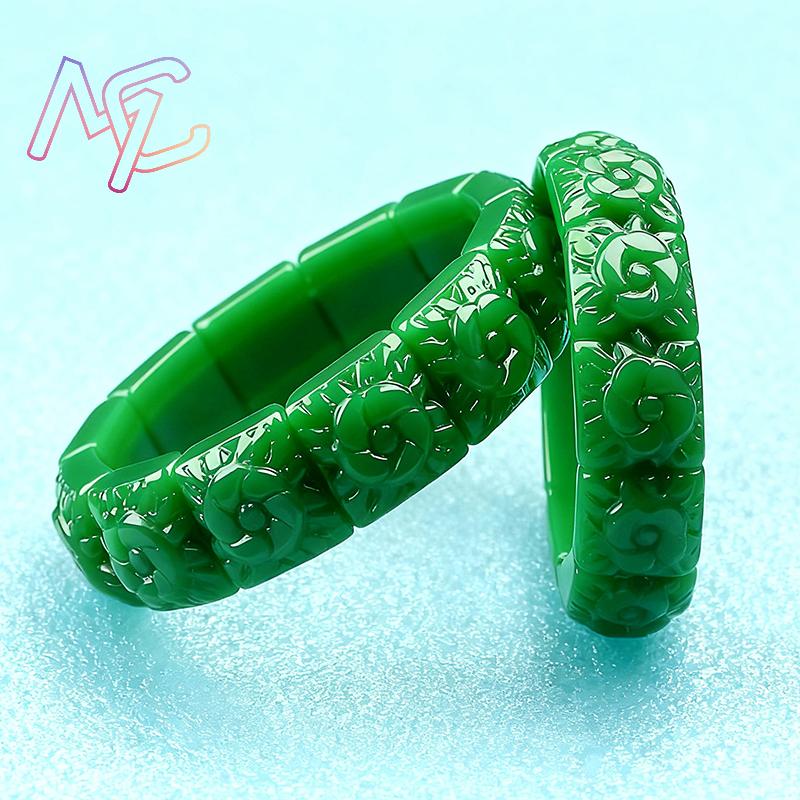 Real Jade Flower Bracelet Bang - đánh giá và giá Jewelry Making Jewelry