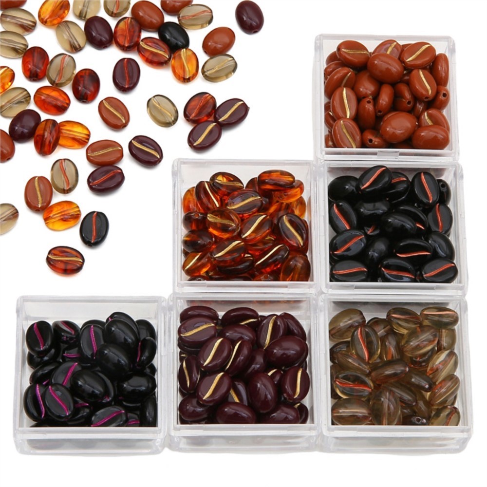 30Pcs/Lot 11x8mm Acrylic Coffe - đánh giá và giá Jewelry Making Materials Wholesale