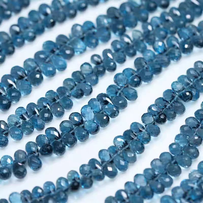 6A London blue Topaz drop face - đánh giá và giá Jewelry Making London