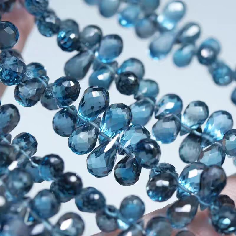 6A London blue Topaz drop face - đánh giá và giá Jewelry Making London