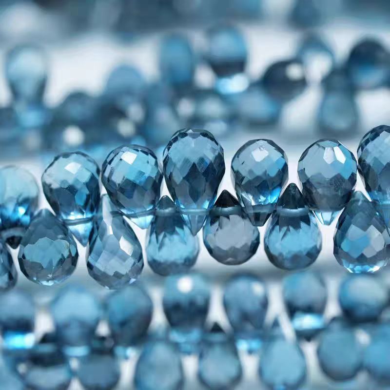 6A London blue Topaz drop face - đánh giá và giá Jewelry Making London