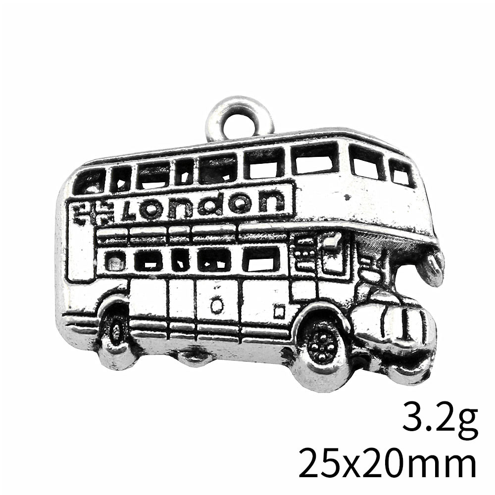 IFOCUS 10pcs/Lot London Bus Ch - đánh giá và giá Jewelry Making London