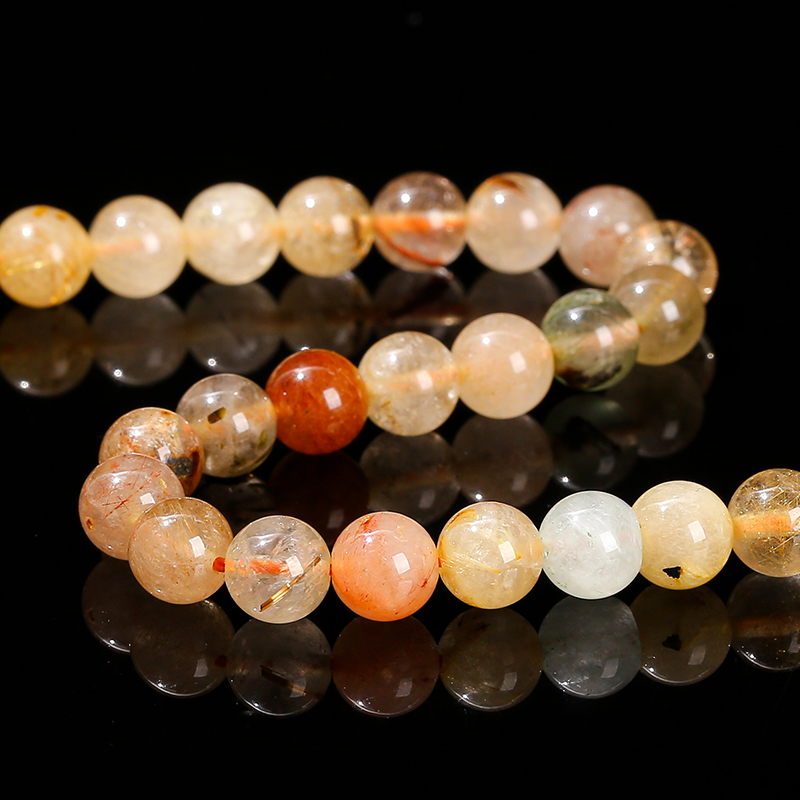 Natural Stone Mixed Rutilated  - đánh giá và giá Crystal Bead Mix
