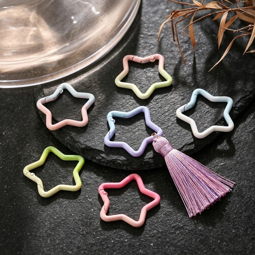 5PCS Gradient Star Shape Sprin - đánh giá và giá Jewelry Making Name